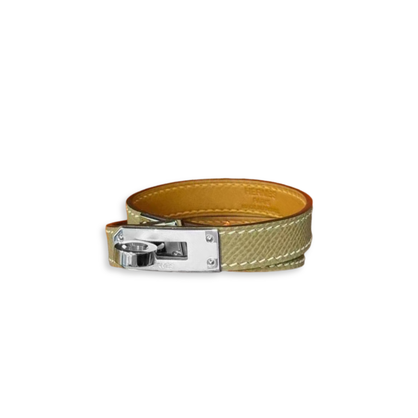 H**me5 kelly double tour bracelet epsom Étoupe